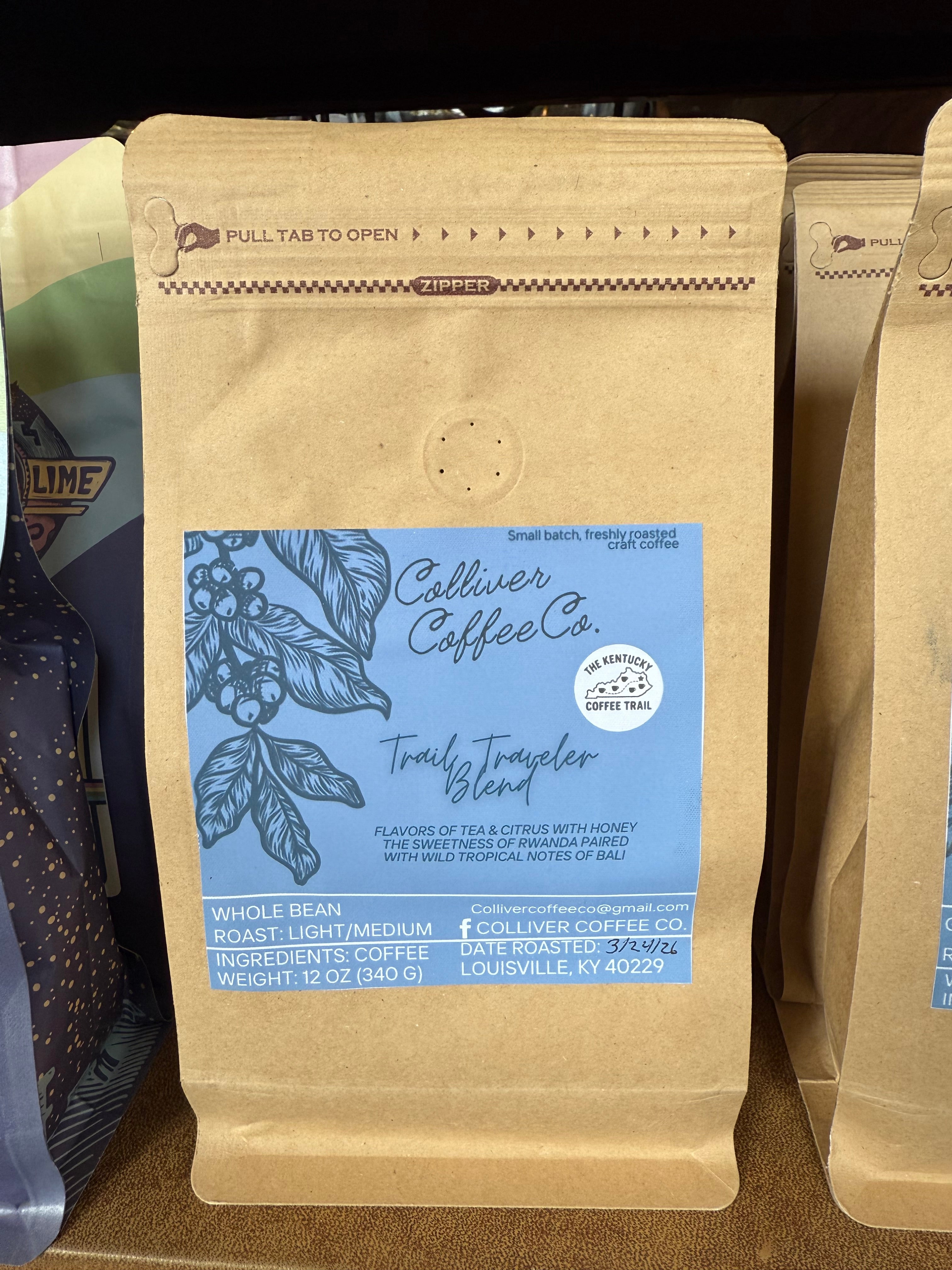 Colliver Coffee Company Roasters - Trail Traveler Blend 12oz