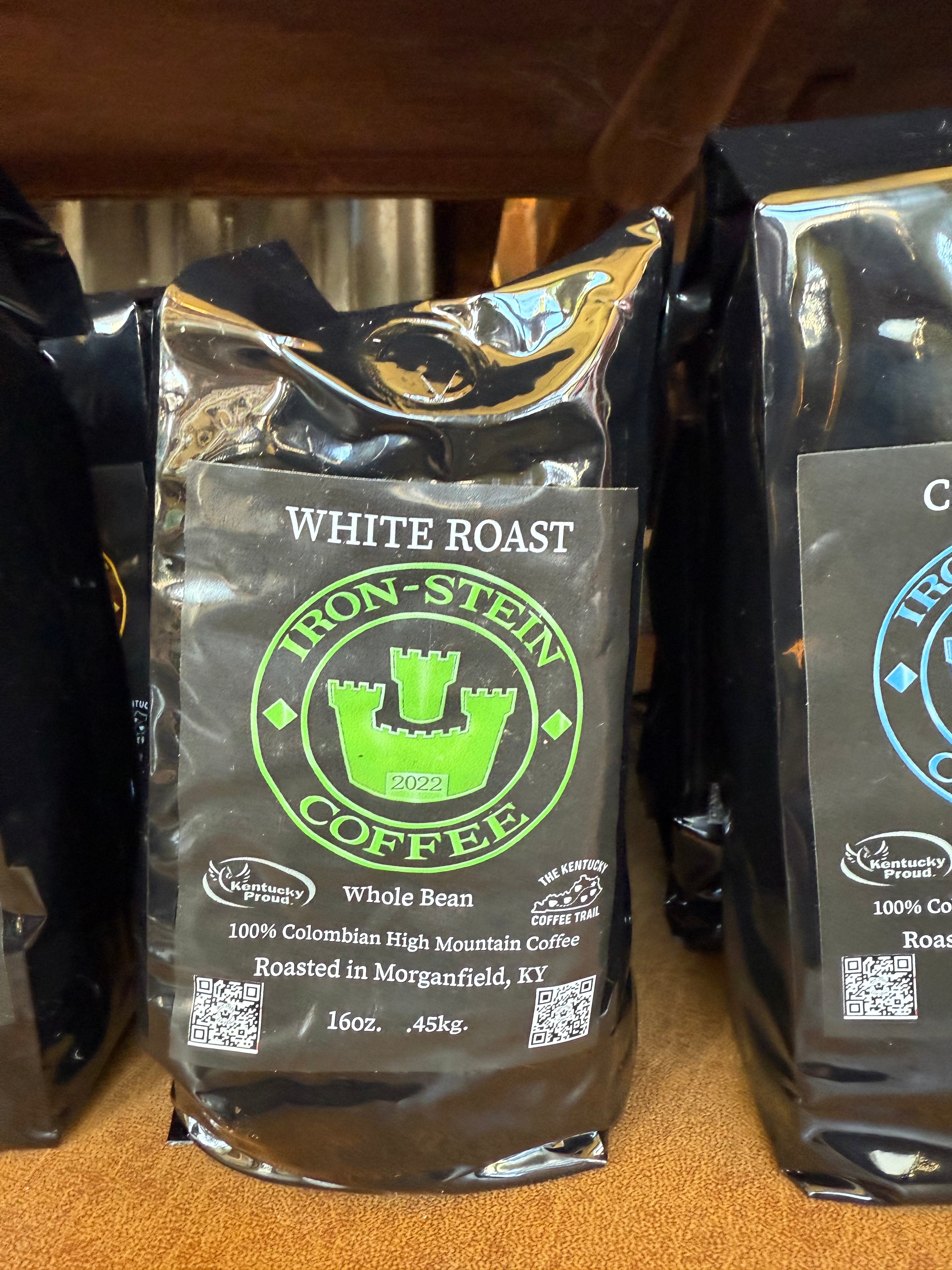 Iron Stein Coffee White Roast 16oz bag