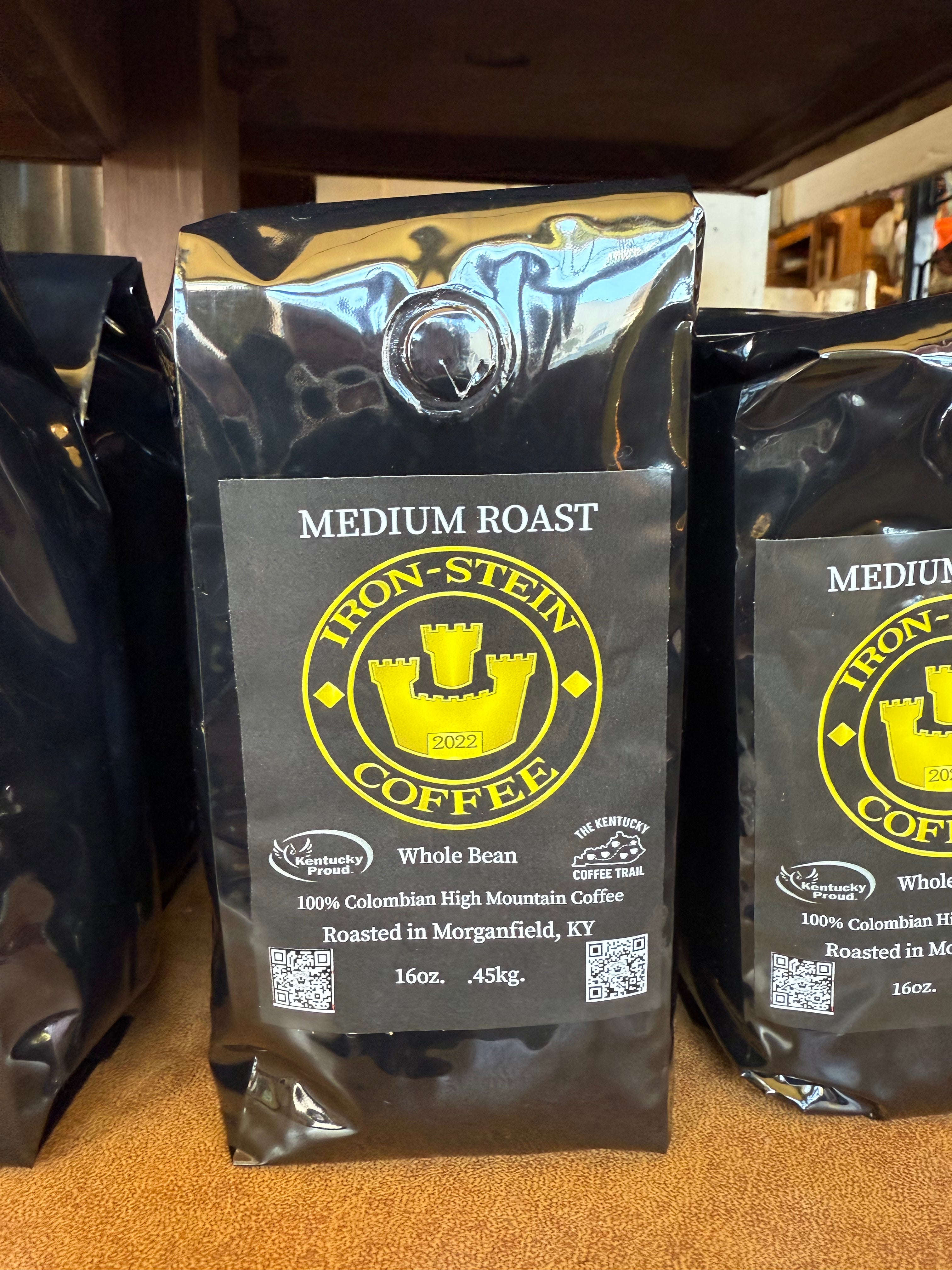 Iron Stein Coffee Medium Roast 16oz bag
