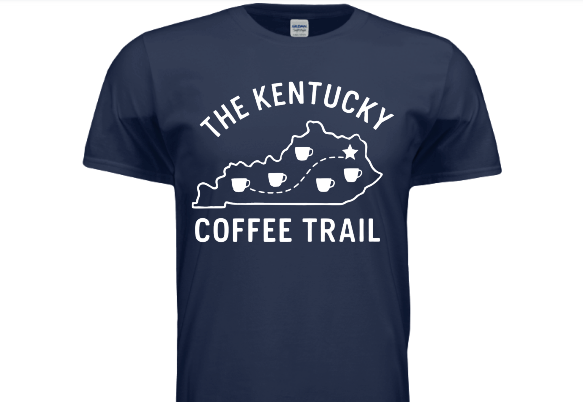 Kentucky Coffee Trail™ Logo T-Shirt – Shop Prepack (12 Shirts) Navy with White