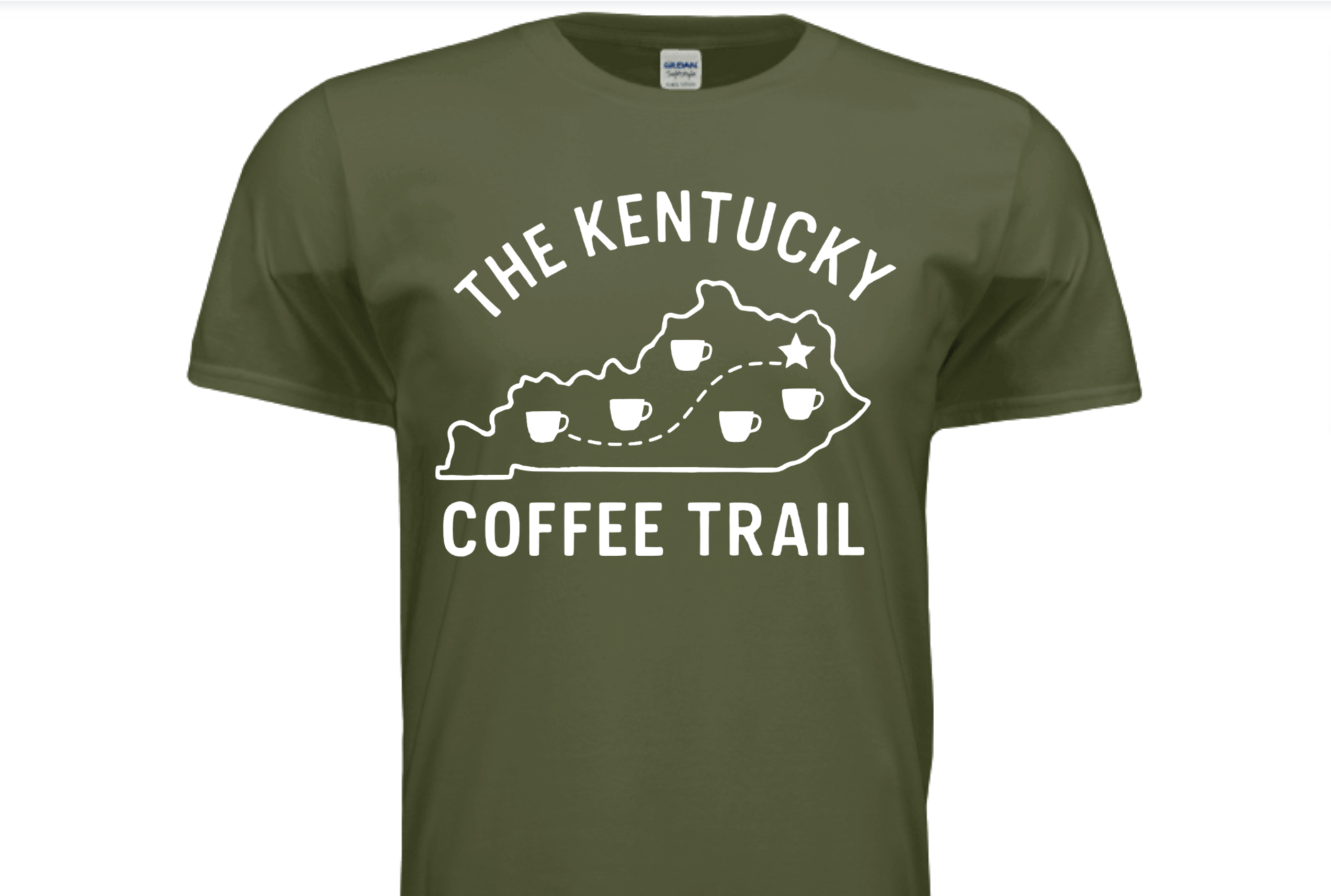 Kentucky Coffee Trail™ Logo T-Shirt – Army Green