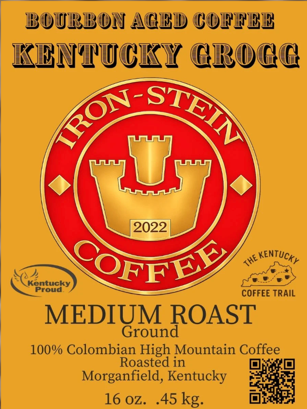 Iron Stein Coffee Kentucky Bourbon Aged Grogg 16oz bag